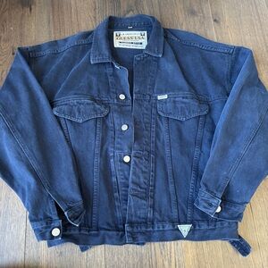 Vintage 80|90s Guess Men Classic Jean Coat Jacket Georges Marciano Blue SZ Med
